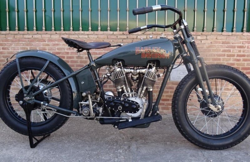 Harley davidson groengrijs